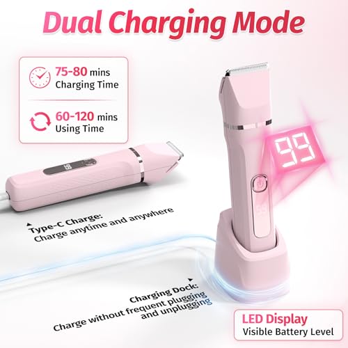 HOHOLE Nose and Facial Trimmer head for gentle precision on delicate areas.