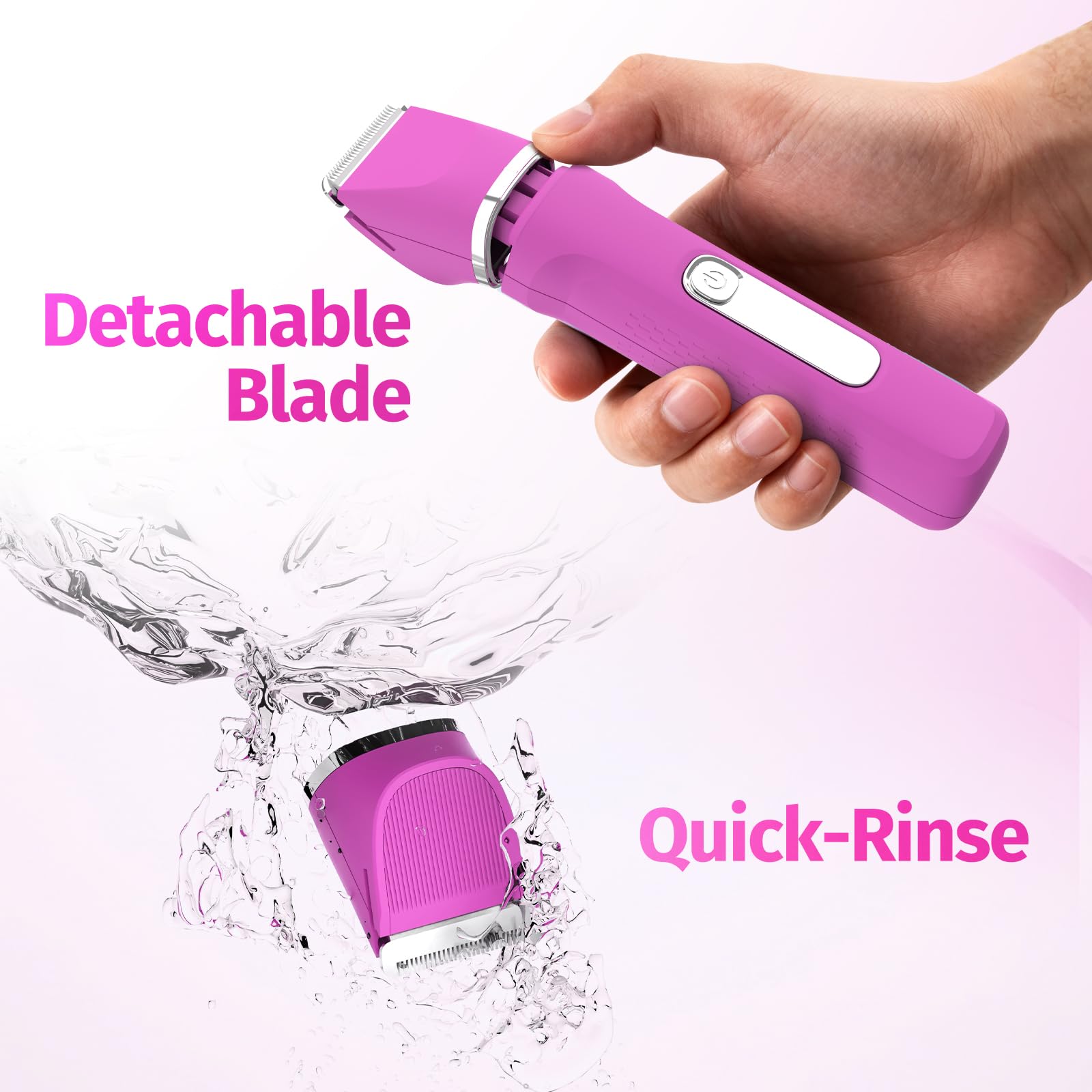 HOHOLE trimmer supports wet/dry use for shower-ready grooming