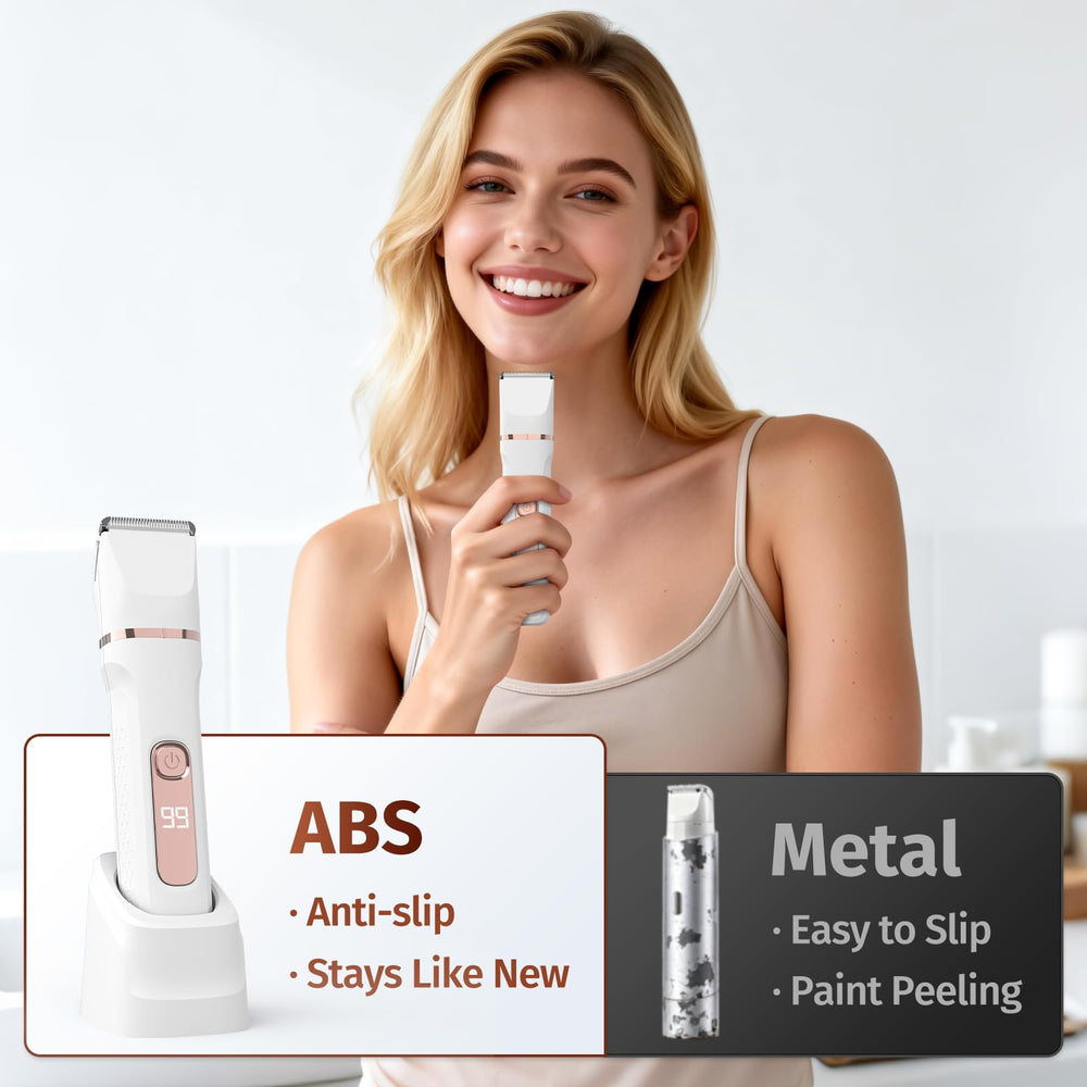 HOHOLE Bikini Trimmer T-shaped rotary shaver for clean bikini lines.