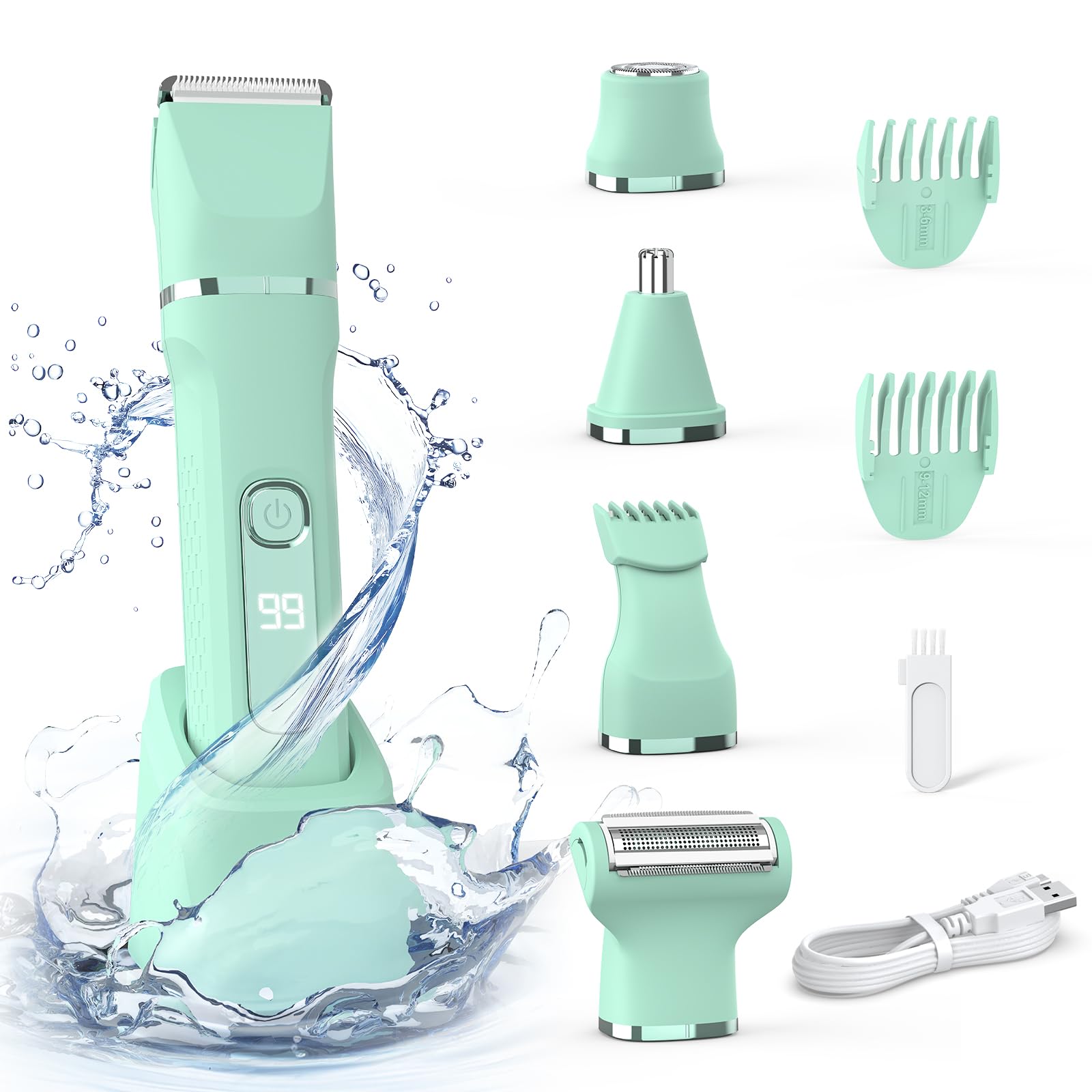 HOHOLE IPX7 waterproof design supports wet or dry use
