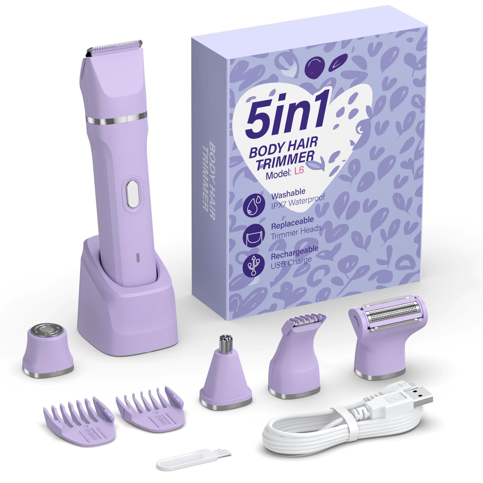HOHOLE sleek purple design adds modern appeal to grooming kit