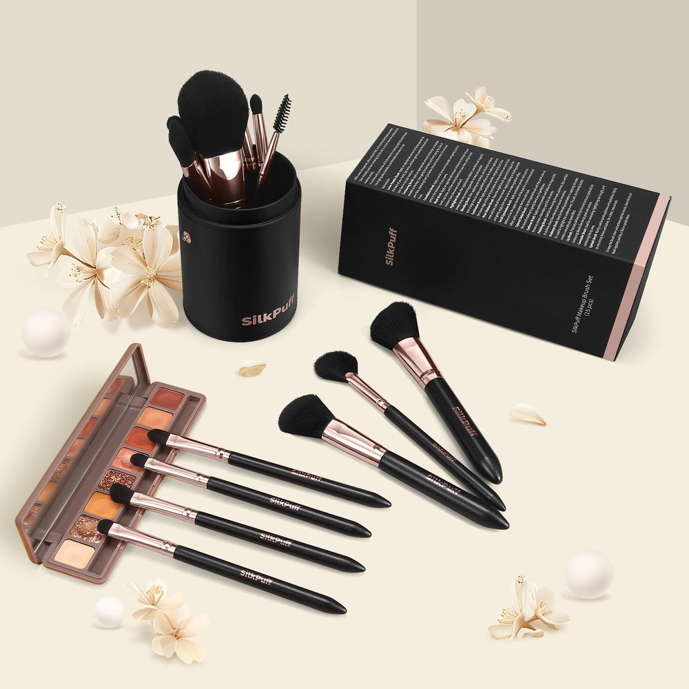 HOIFA Silkpuff luxe black gift pack in luxurious black and gold packaging