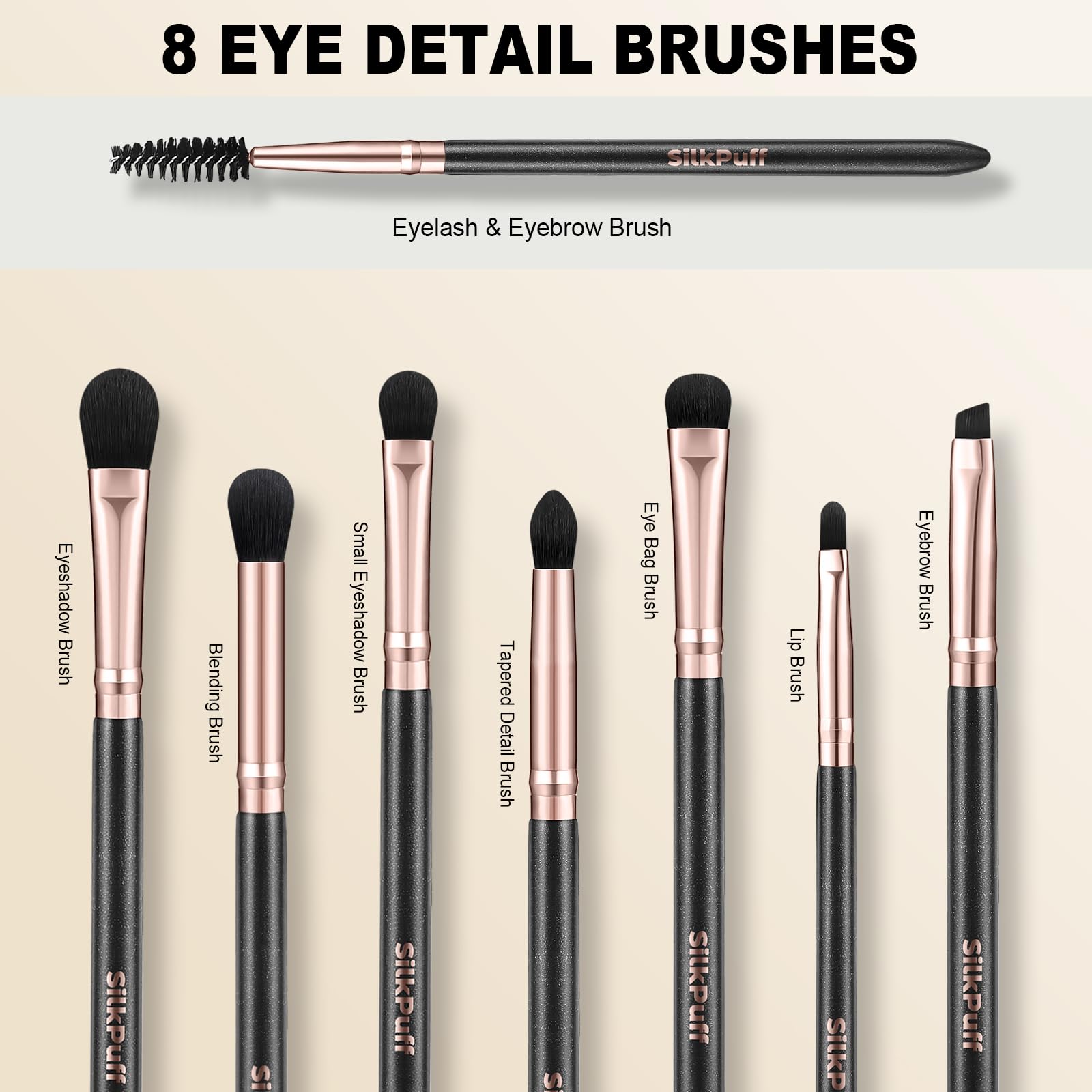 HOIFA Silkpuff premium synthetic bristles close-up showing soft, fluffy texture and even powder pickup
