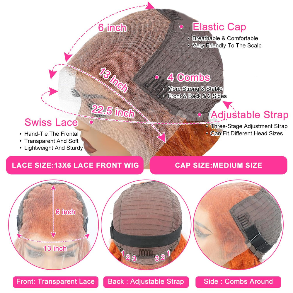 Hoiloxa 13x6 lace front cap with elastic band offers beginner friendly easy installation.