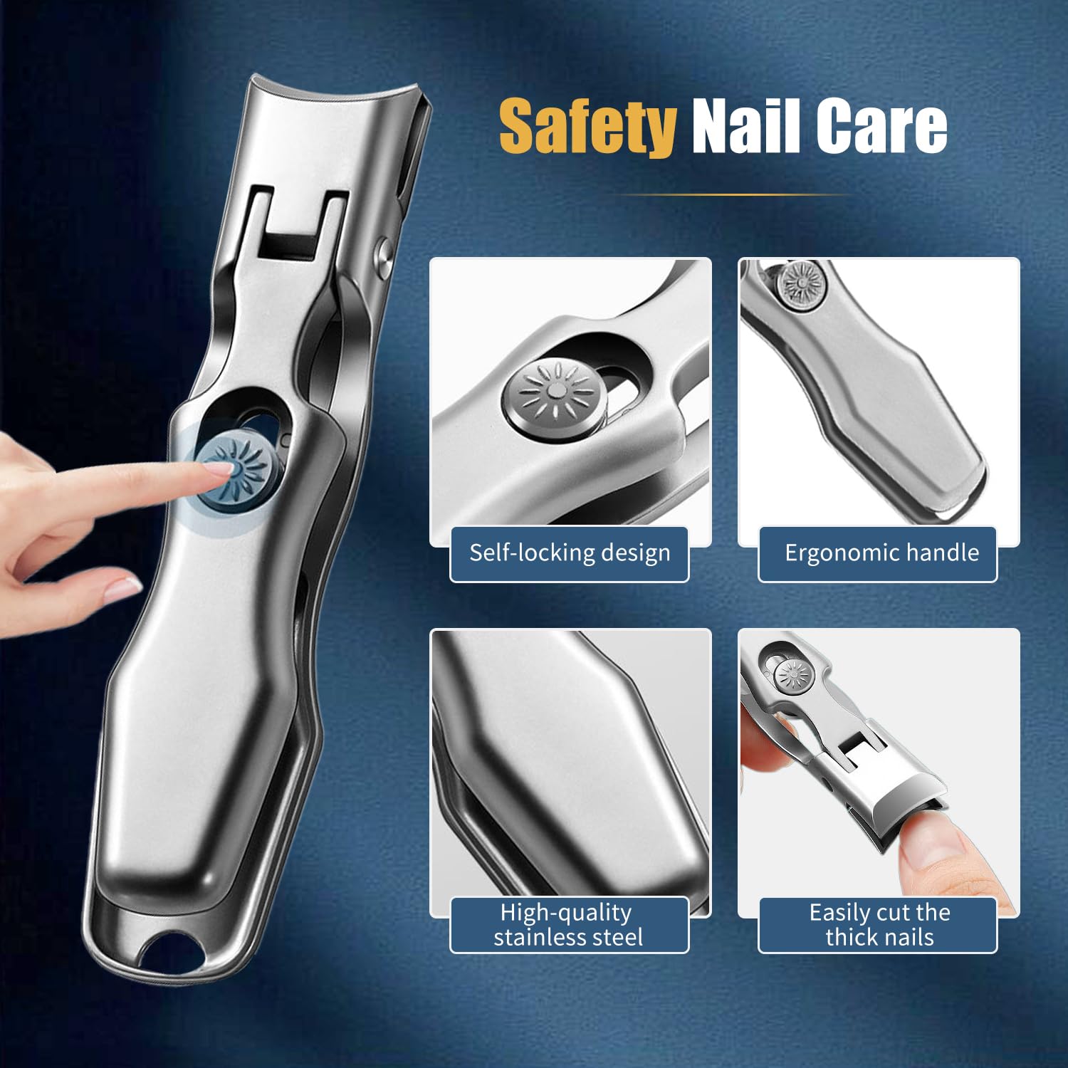 Hoiuter included nail file for finishing edges and smoothing nails
