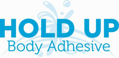 Hold Up Body Adhesive skin-application demonstrates skin-friendly, lightweight feel.