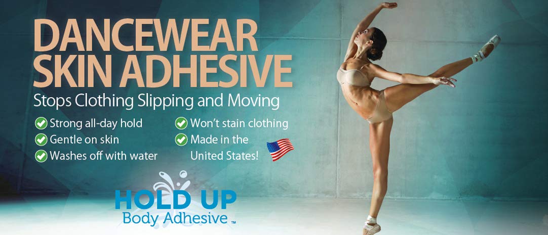 Hold Up Body Adhesive water-soluble removal after long events.