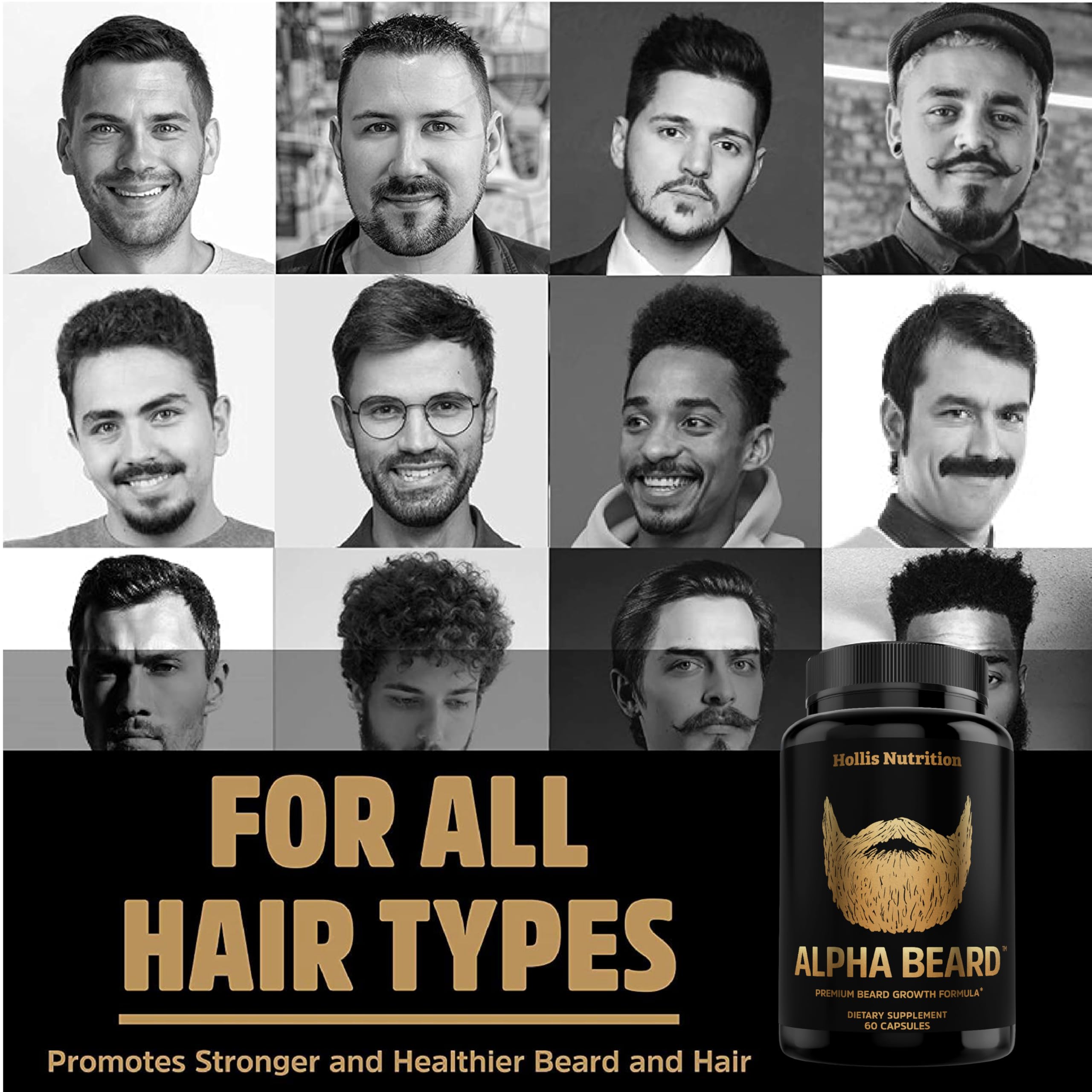 Hollis Alpha Beard with Saw Palmetto DHT blocker