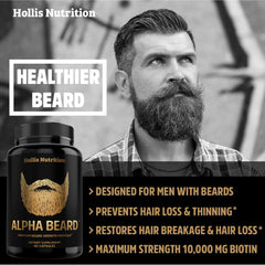 Hollis beard care routine usage image