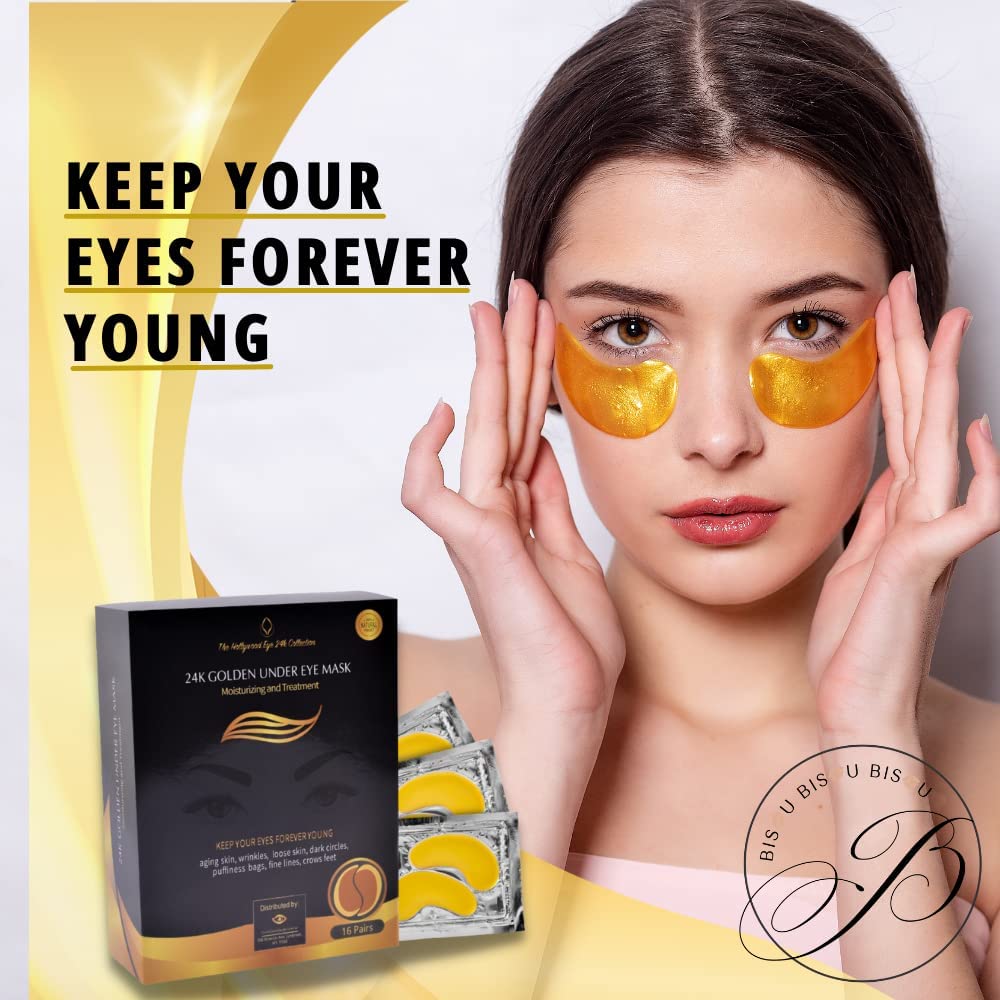 The Hollywood Eye 24K collection 16 pairs arranged for shared or personal routine.