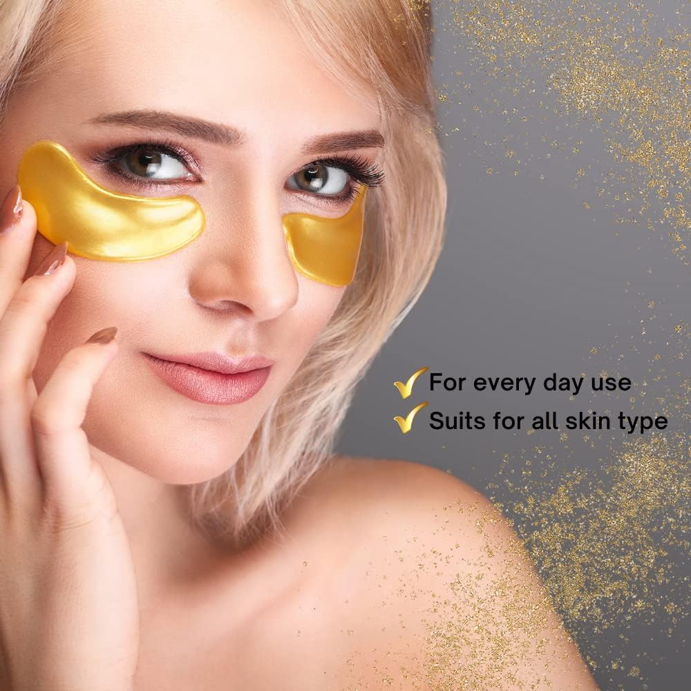 The Hollywood Eye 24K under-eye patches tube-dispense showcases easy access.