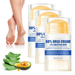 Holyarm 60percent Urea Foot Cream tube delivers deep hydration for dry feet.