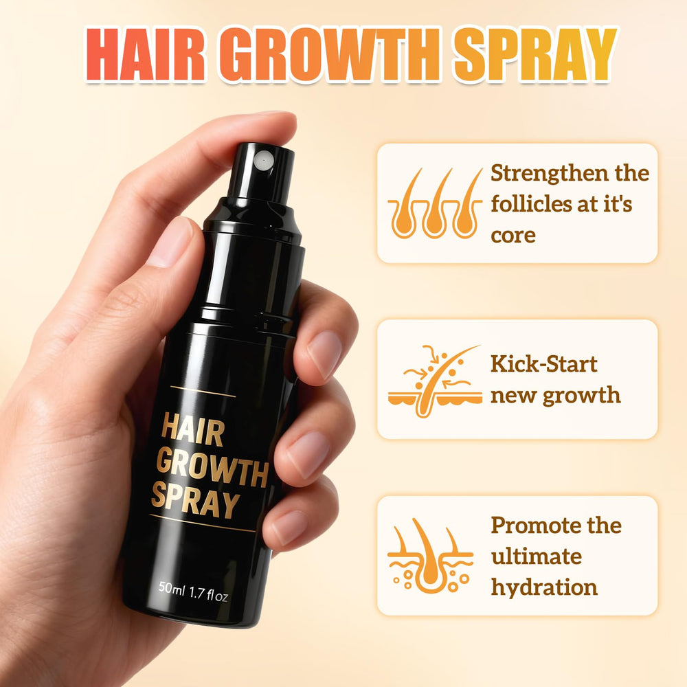 Holyarm Hair Growth Spray application ends demonstrates smoothing ends for a sleek look