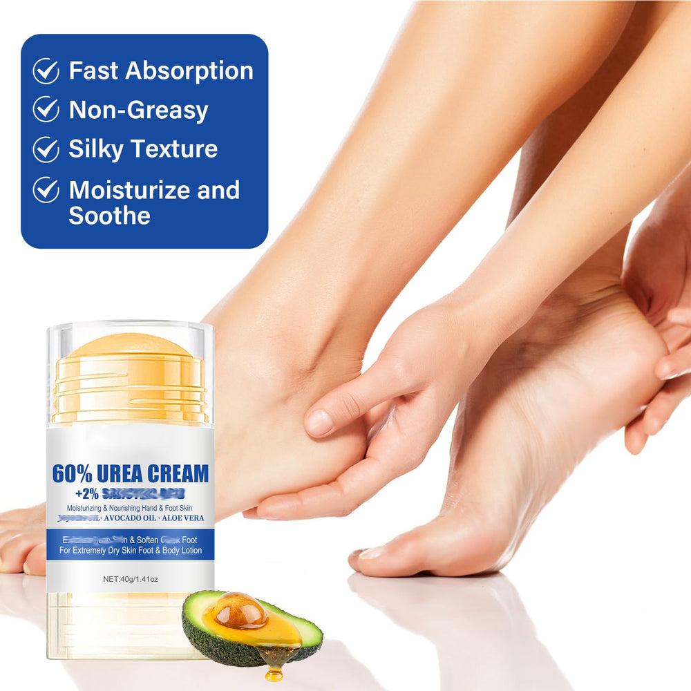 Holyarm Heel exfoliation application demonstrates gentle removal of rough skin.