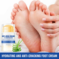 Holyarm Urea Foot Cream texture close-up highlights a rich, non-greasy formula.