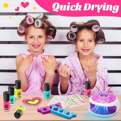 Holycco Kids Spa Day Kit nail dryer speeds polish setting safely