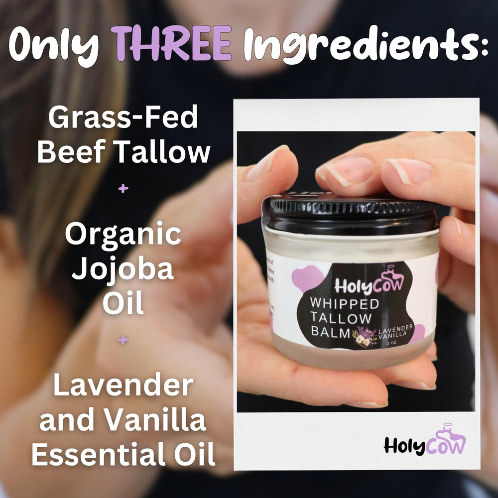 HolyCow organic jojoba oil infusion bottle shows gentle, non-greasy hydration for sensitive skin.