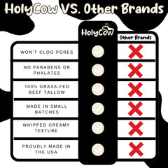 HolyCow Baby Care Balm applied to baby's diaper area gently.