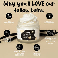 HolyCow Beef Tallow Skin Balm provides hydration for eczema-prone skin.