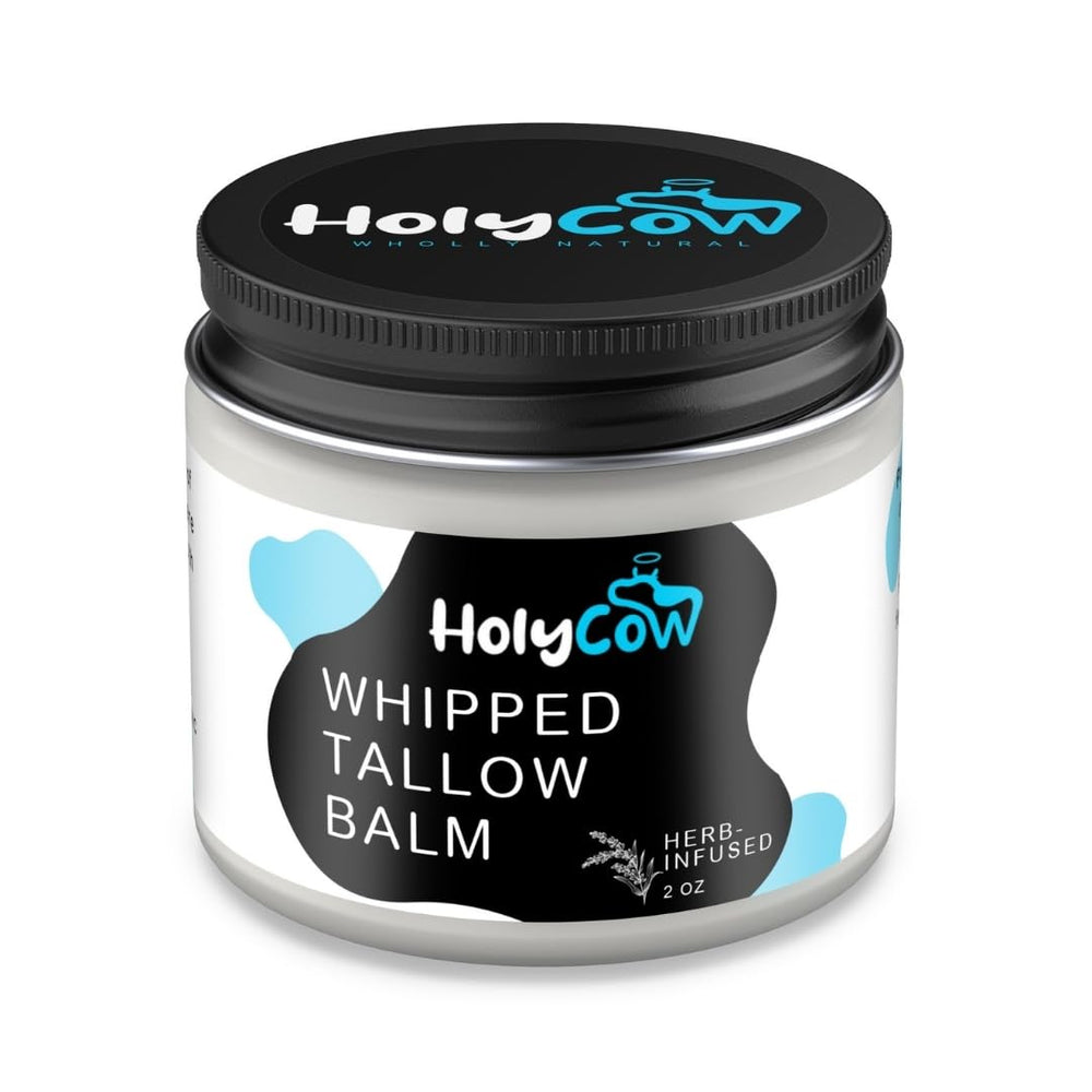 HolyCow Tallow lip balm application highlights protective moisture for lips