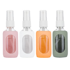 HOMBYS 2oz glass spray bottles with silicone sleeve offer durable, portable storage.