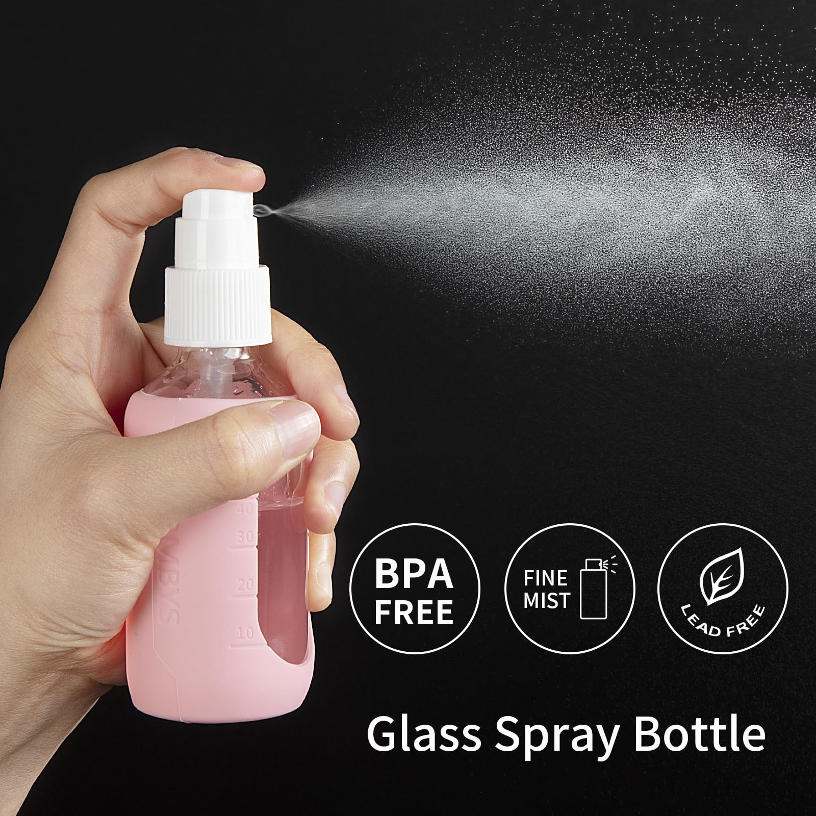 HOMBYS travel-ready leak-proof cap prevents spills in luggage.