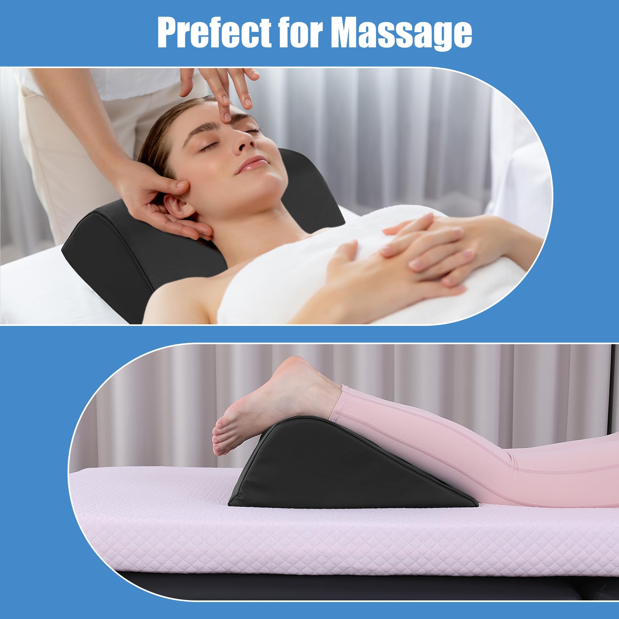 HOMBYS wedge bolster high-density-foam maintains shape under repeated use