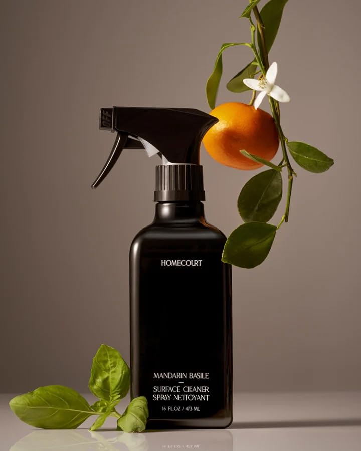 Homecourt all purpose cleaner spray bottle close-up for streak-free surfaces