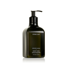 Homecourt Steeped Rose rose bloom closeup highlights floral aroma and ingredients.
