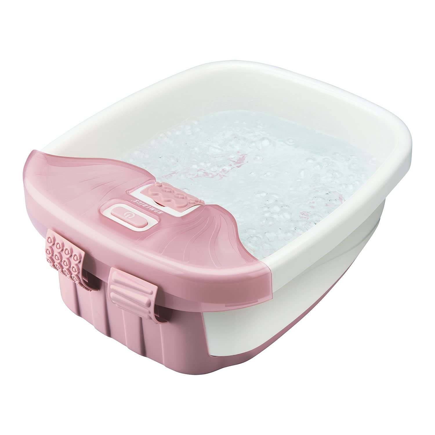 Homedics Bubble Bliss Deluxe-Foot Spa bubbles provide a soothing foot massage.