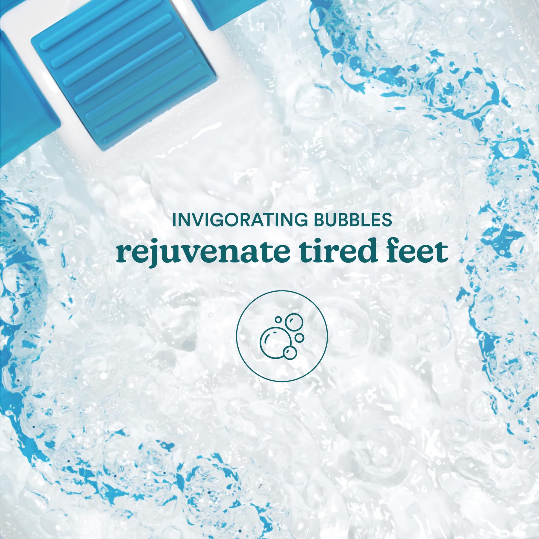 Homedics Bubble Bliss Deluxe Foot Spa toe-touch control for easy operation
