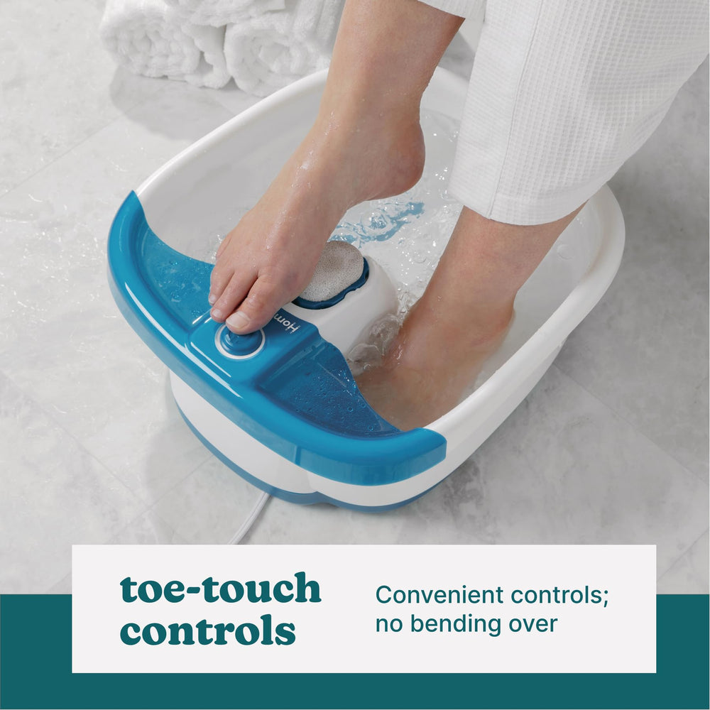 Homedics Bubble Mate Foot Spa raised massage nodes for targeted foot relaxation.
