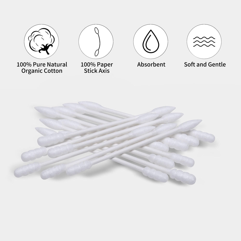 HOMEFOX cotton swabs paper-stick smooth surface for safe daily tasks.
