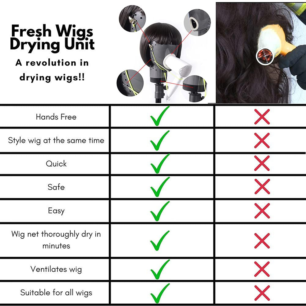 HomeGOAL celebrity stylist favorite drying unit for wig work.