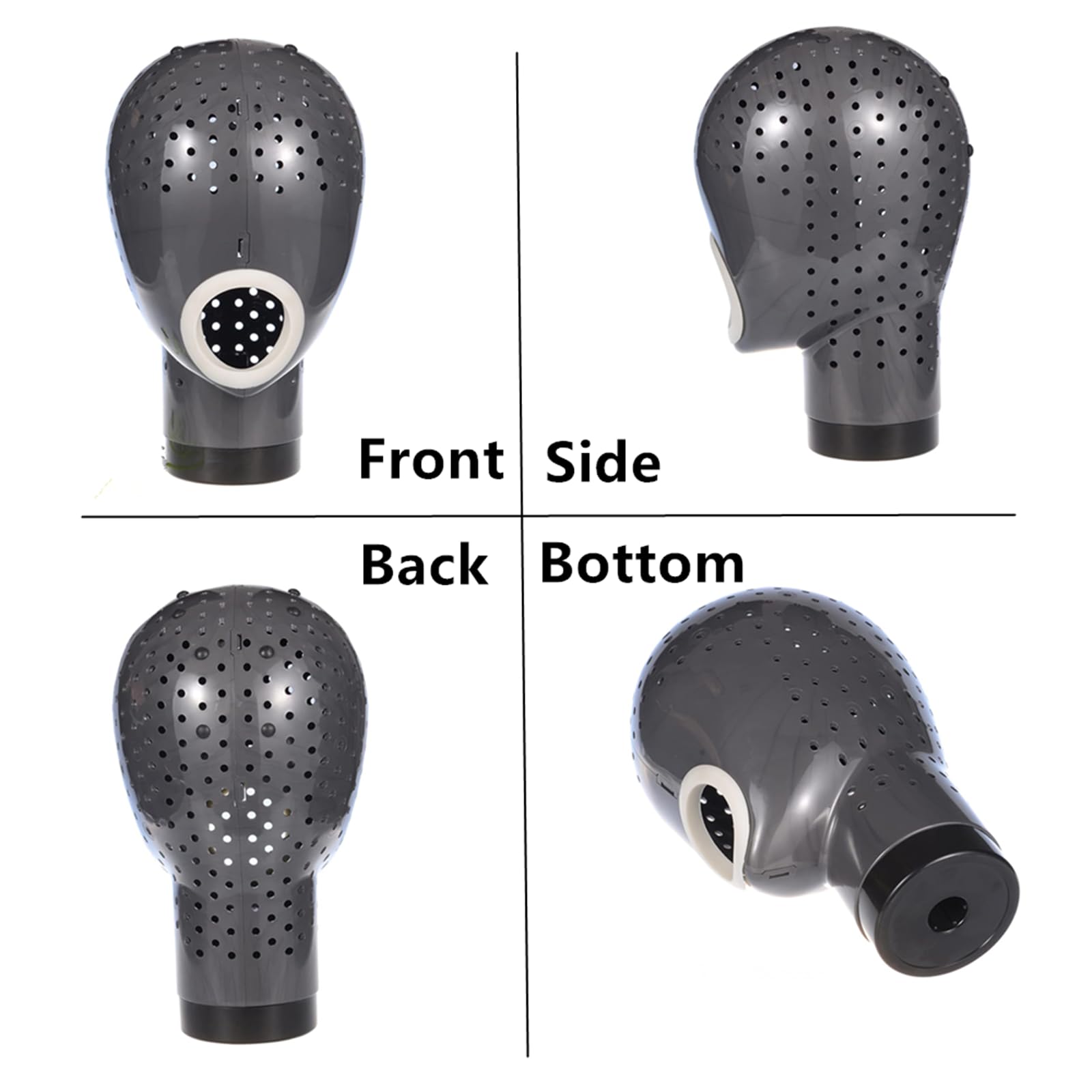 HomeGOAL dark-grey wig dryer head close-up with mesh design.