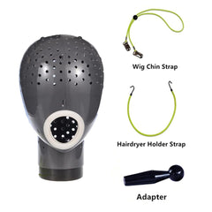 HomeGOAL wig dryer stand showing hands-free drying convenience.