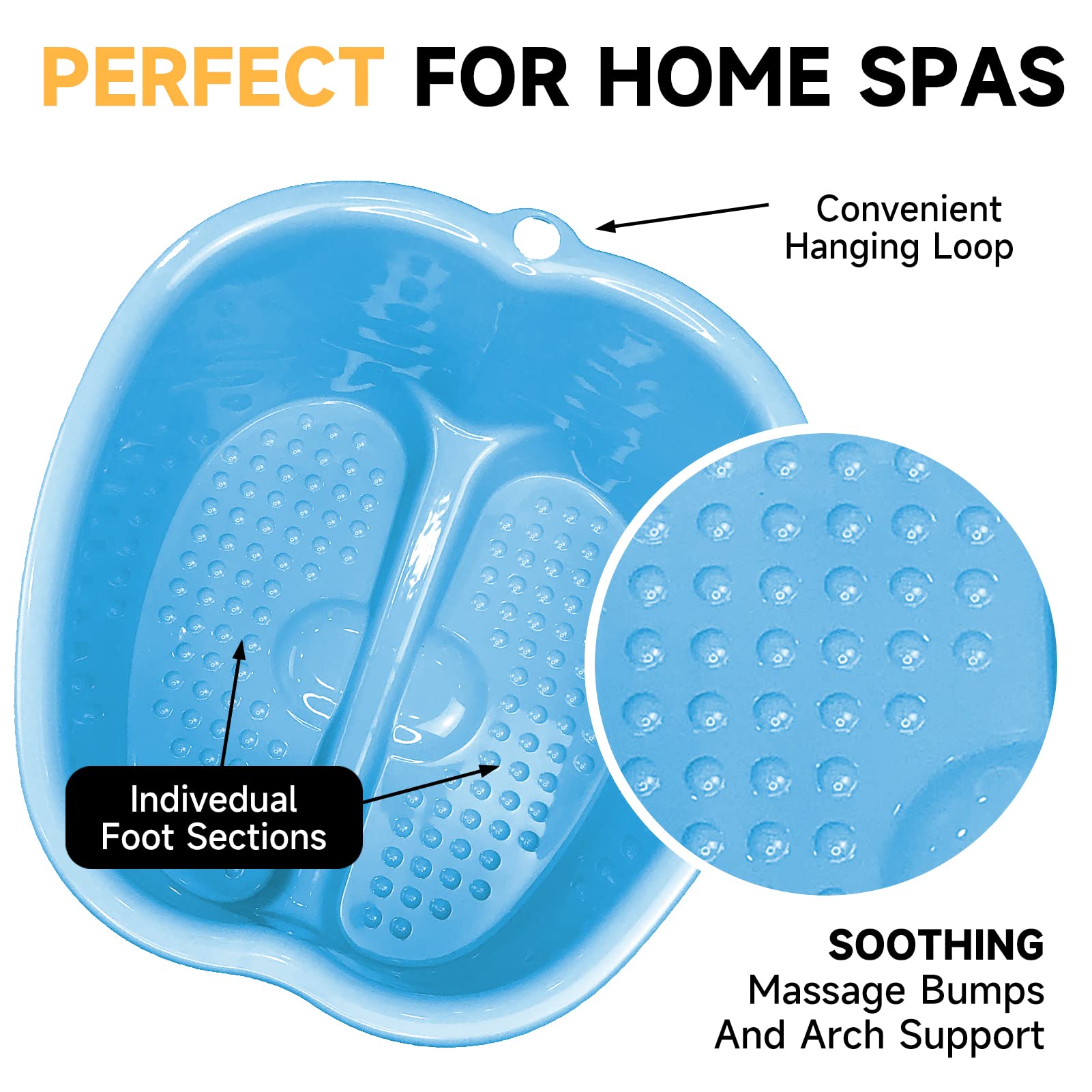 HOMELEX two-tub setup suitable for relaxing home foot care.