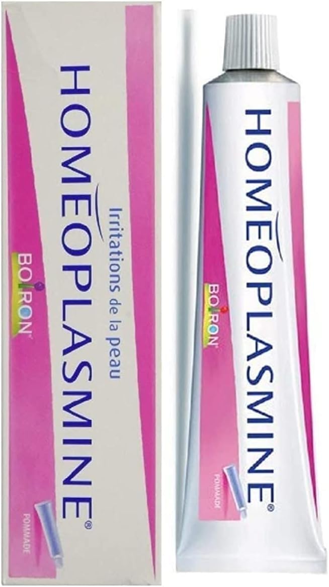Homeoplasmine XL 40g cream front label, soothing dry skin.