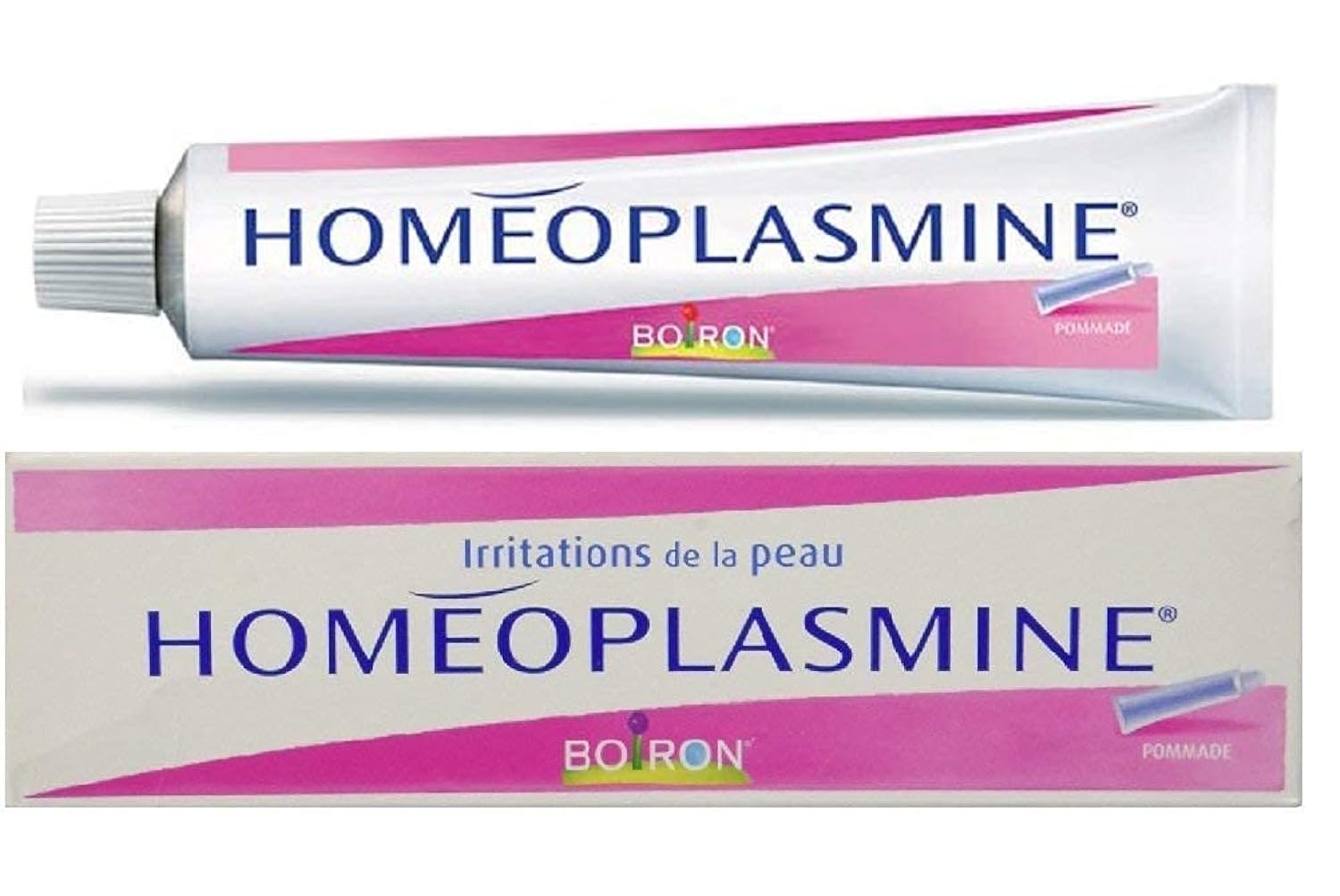 Homeoplasmine XL 40g magic cream packaging shows matte, non-greasy hydration for lips and skin