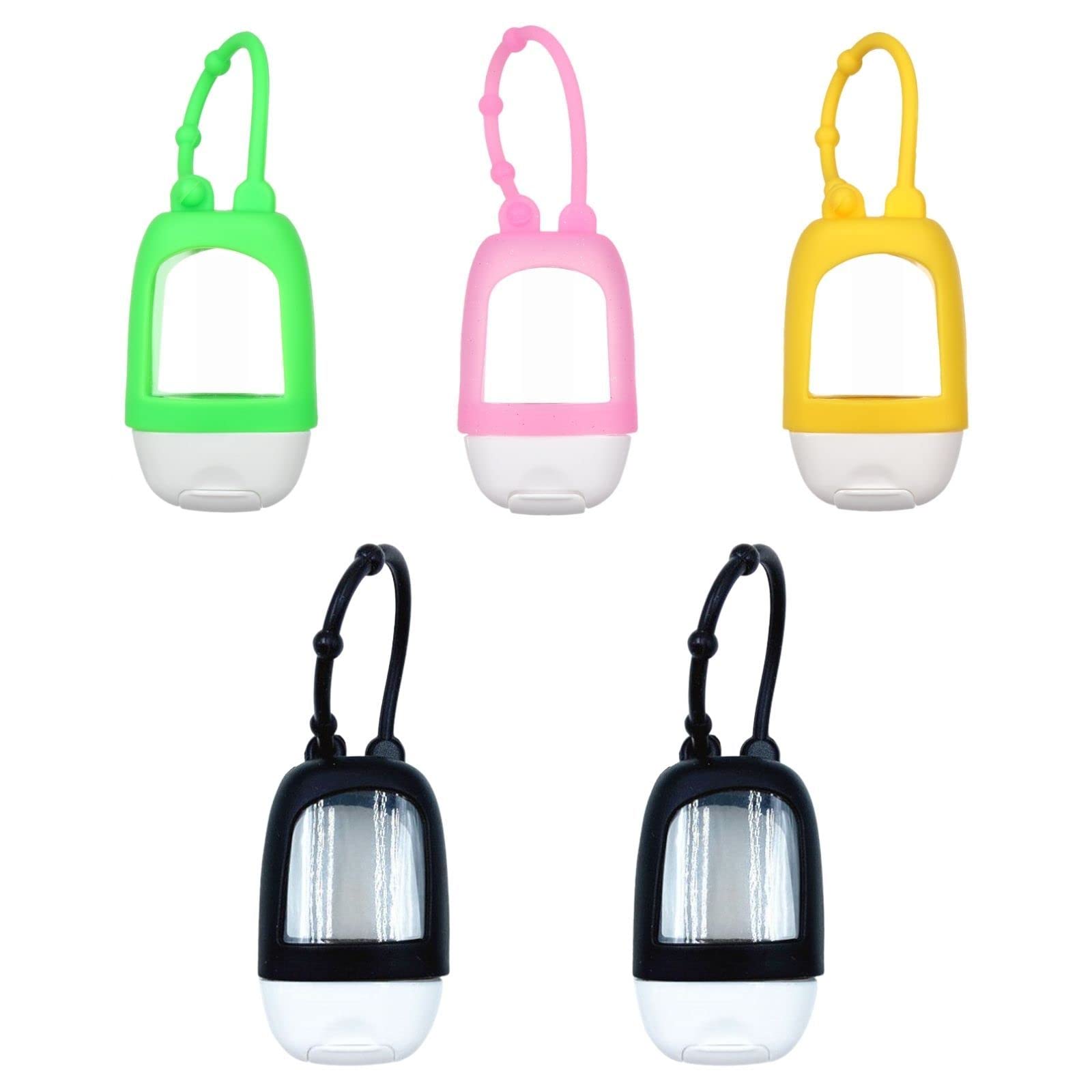 HomeSoGood travel-bottles-clip-set securely attaches to your bag for on-the-go access.