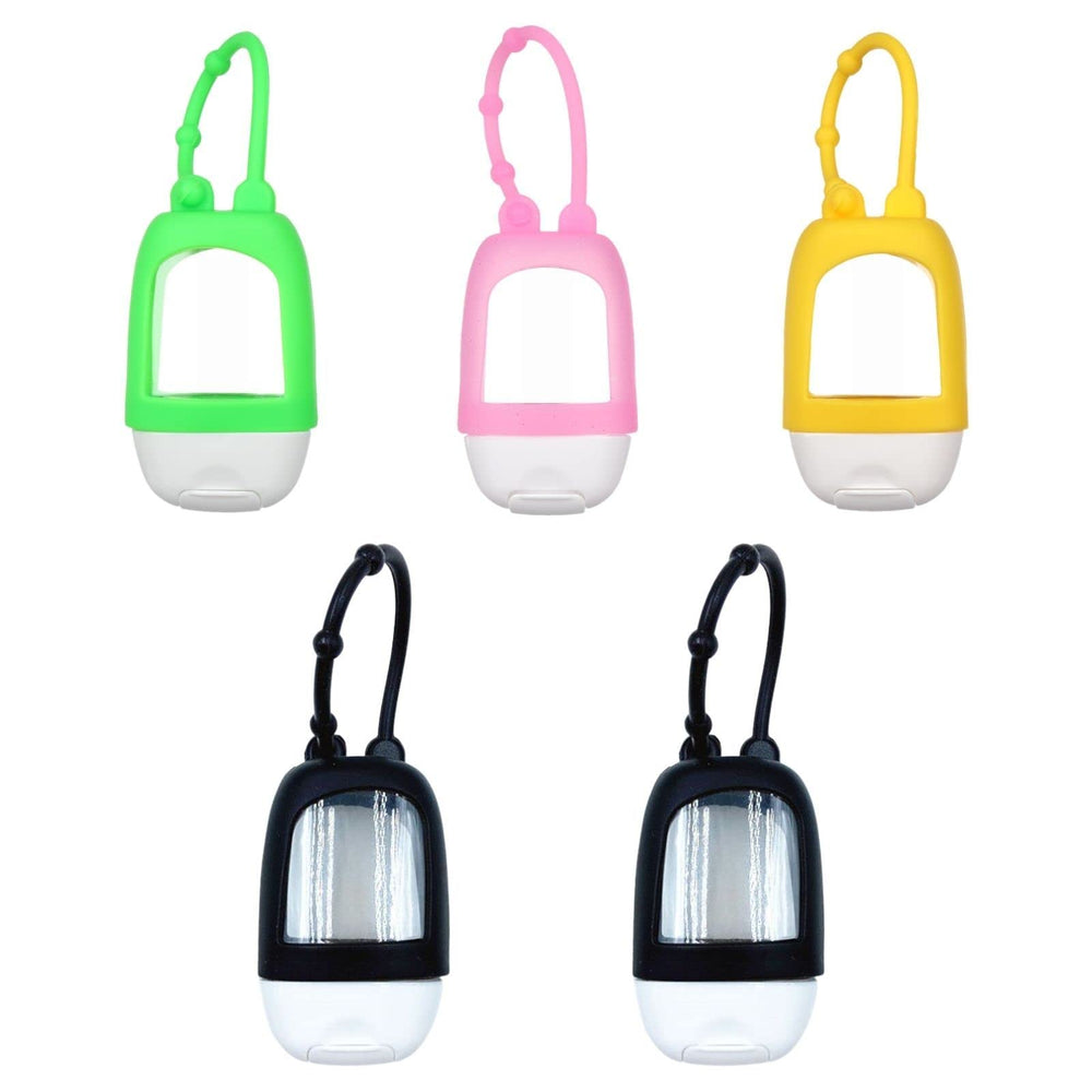 HomeSoGood travel-bottles-clip-set securely attaches to your bag for on-the-go access.
