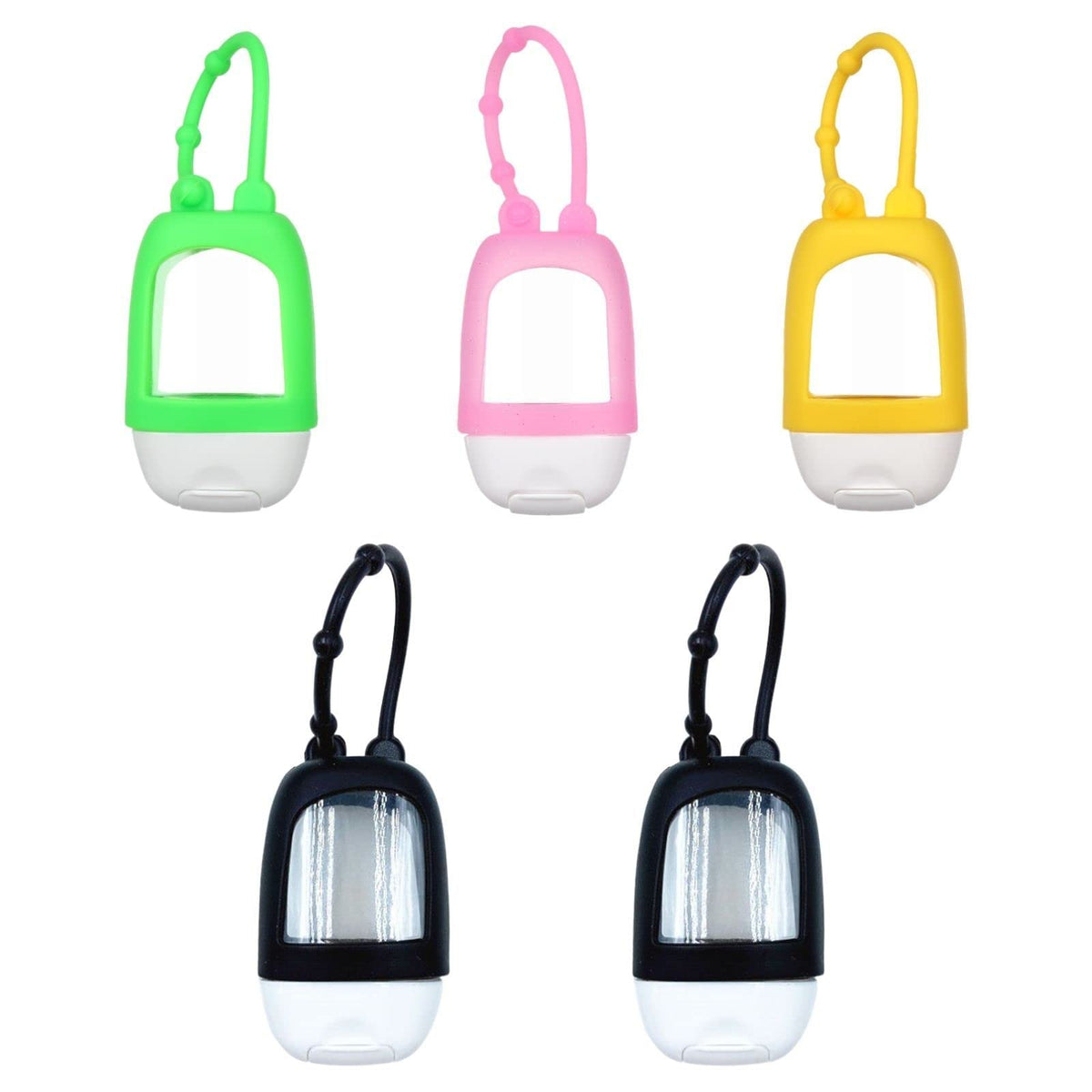 HomeSoGood travel-bottles-clip-set securely attaches to your bag for on-the-go access.