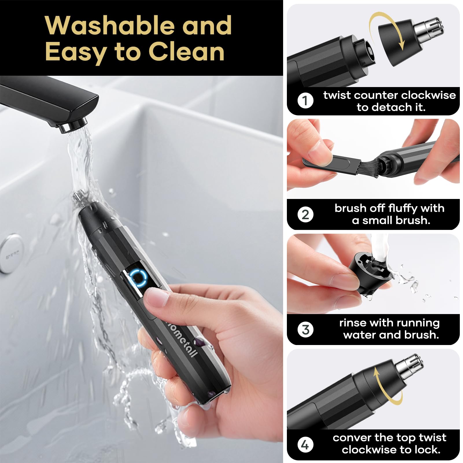 HOMETALL USB-C charging for convenient power on the go.