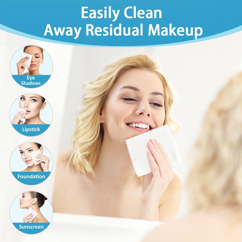 HOMEXCEL biodegradable makeup remover towelettes are chemical-free and skin-friendly.