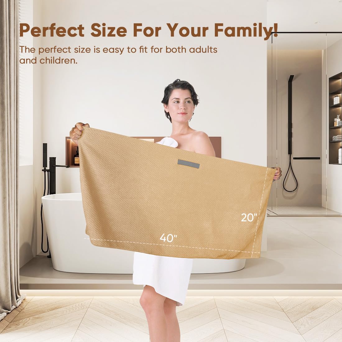HOMEXCEL rainbow color pack of hair towels to match your style and mood.