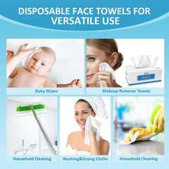 HOMEXCEL Face Towels lint-free material stays strong when wet