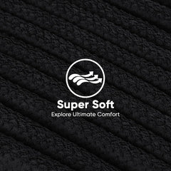 HOMEXCEL hair towel wrap black 40x20 demonstrates quick-drying benefits in practice.