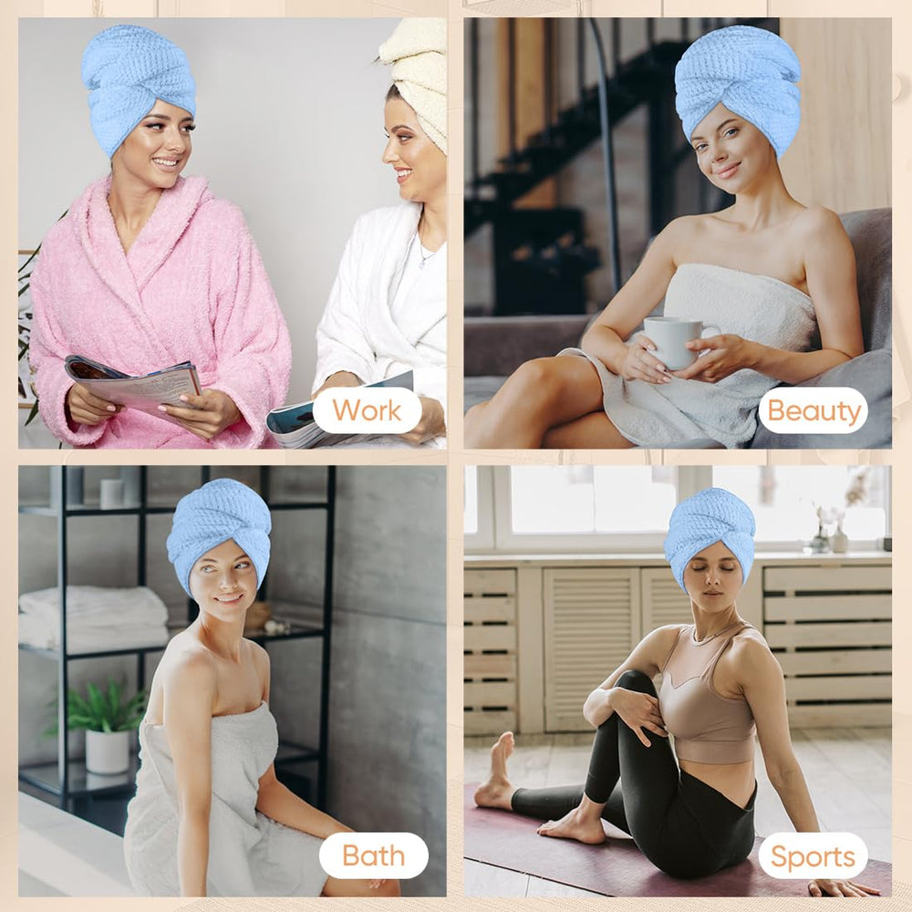 HOMEXCEL towel designed for long, thick curly hair care