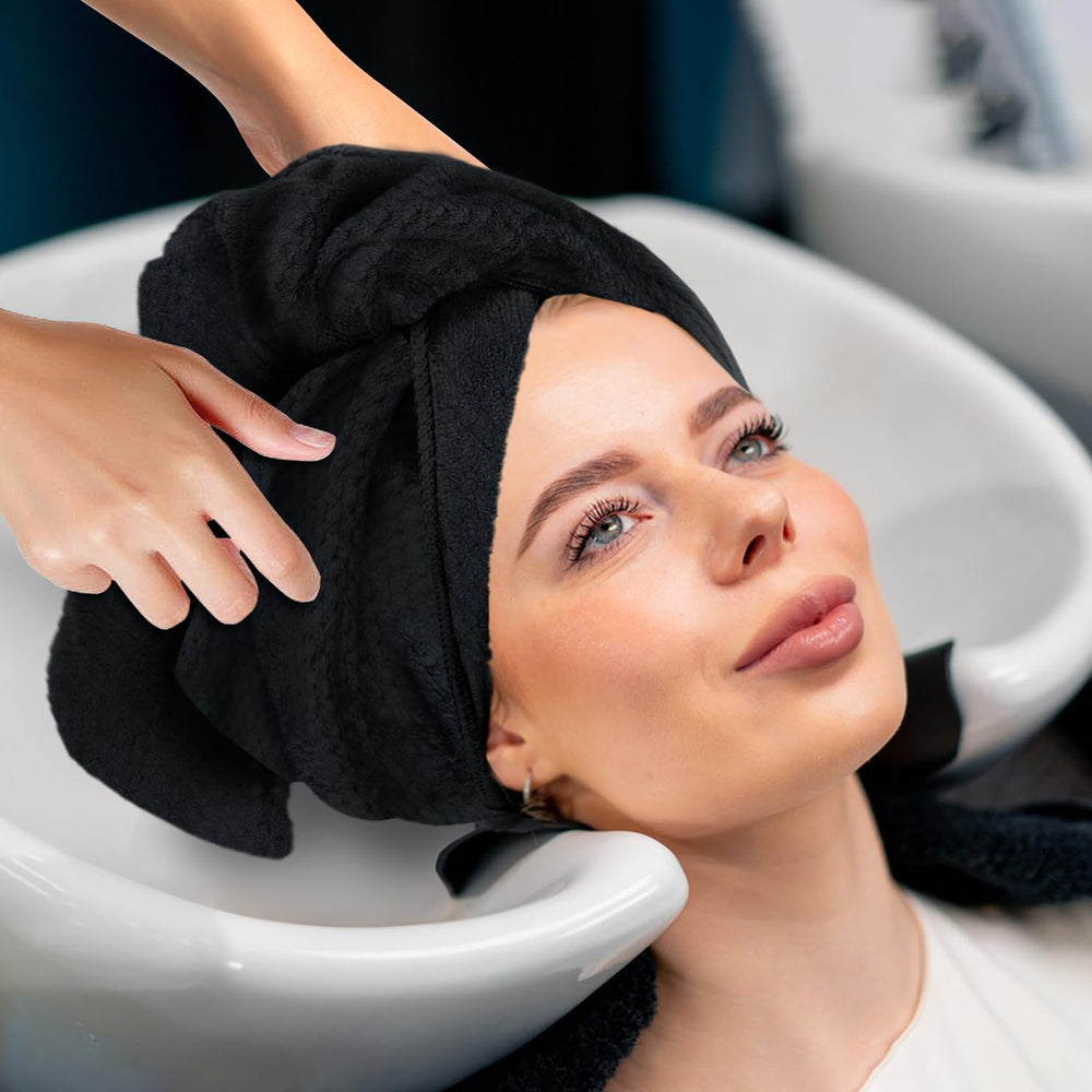 HOMEXCEL soft salon towels 24-pack absorbent to wipe moisture efficiently.