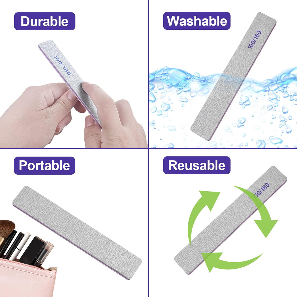 HomeyEra nail files shown in a salon-home setup for versatile use.